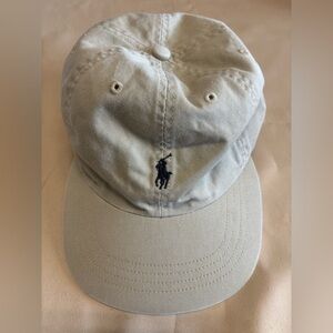 NWT Polo by Ralph Lauren Tan Baseball Cap with Navy Logo